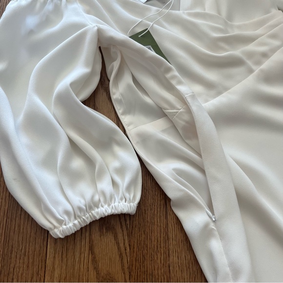 Trina Turk Sonora Sunrise White Dress On/Off Shoulders Spaghetti Straps Size 2 - Picture 6 of 11